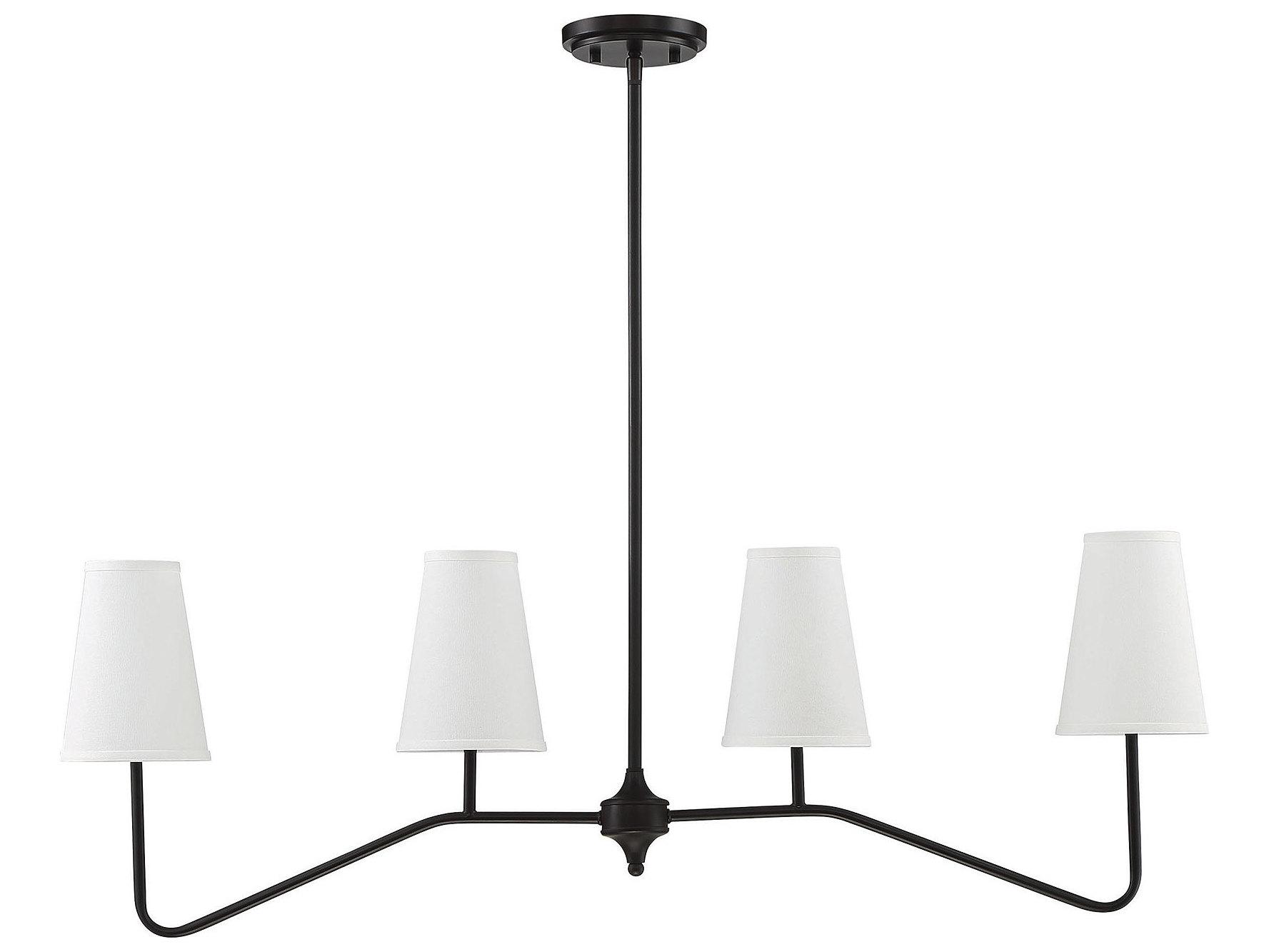 Savoy House Meridian 4-Light Oil Rubbed Bronze Empire Island Pendant