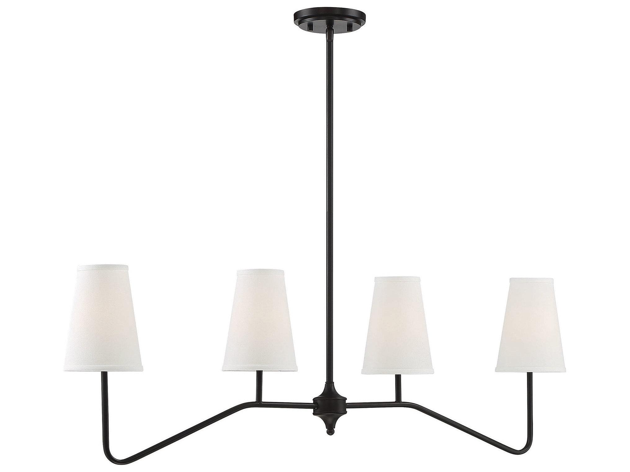 Savoy House Meridian 4-Light Oil Rubbed Bronze Empire Island Pendant