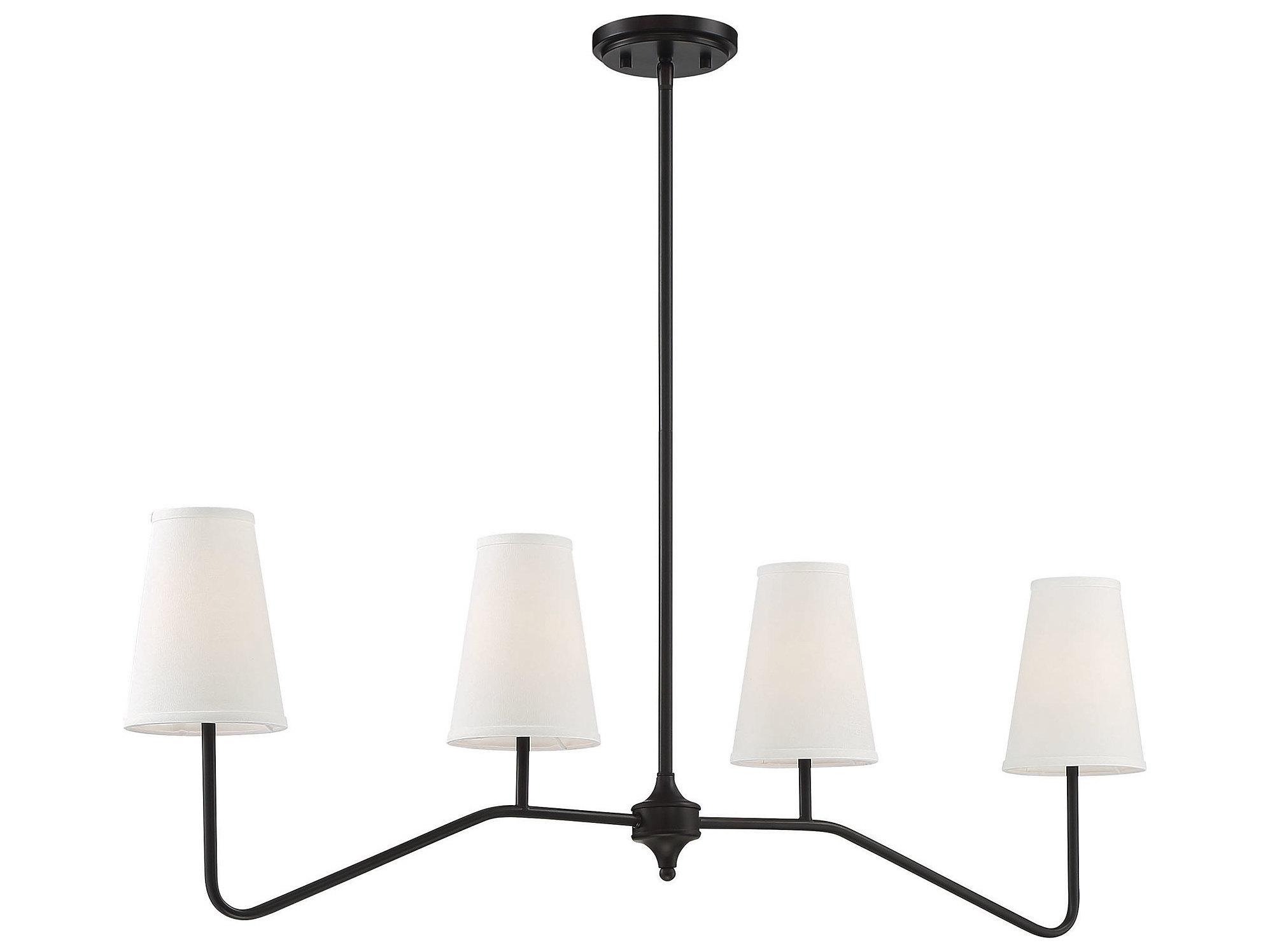 Savoy House Meridian 4-Light Oil Rubbed Bronze Empire Island Pendant