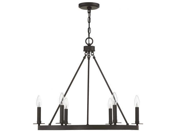 Savoy House Meridian 6-Light Oil Rubbed Bronze Candelabra Chandelier