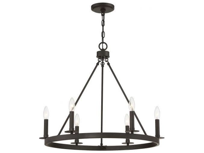 Savoy House Meridian 6-Light Oil Rubbed Bronze Candelabra Chandelier