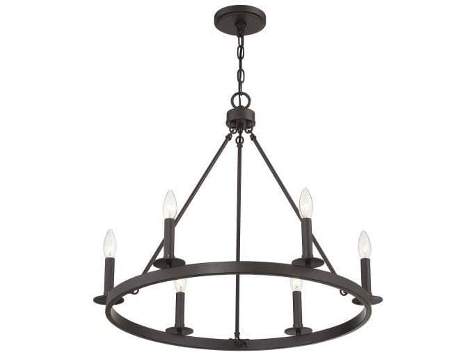 Savoy House Meridian 6-Light Oil Rubbed Bronze Candelabra Chandelier