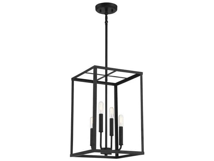Savoy House Meridian 4-Light Matte Black Mini Pendant