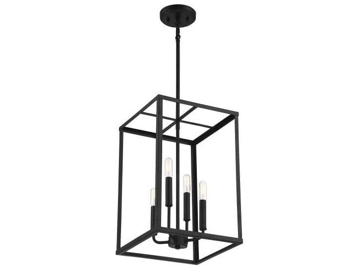 Savoy House Meridian 4-Light Matte Black Mini Pendant