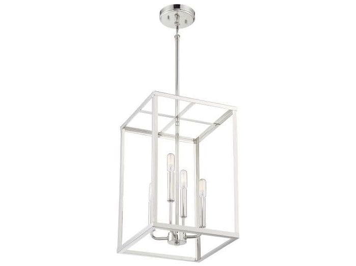 Savoy House Meridian 4-Light Polished Nickel Mini Pendant
