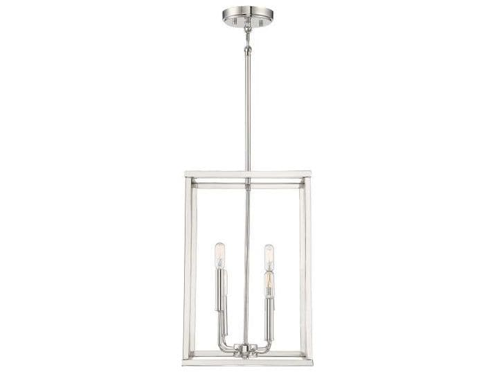 Savoy House Meridian 4-Light Polished Nickel Mini Pendant