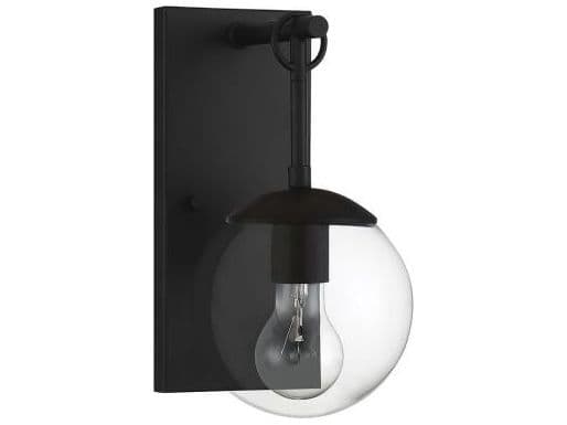 Savoy House Meridian 1 - Light Glass Outdoor Wall Light with Clear