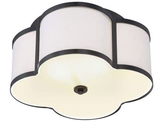 Savoy House Meridian 3-Light Classic Bronze Drum Semi Flush Mount
