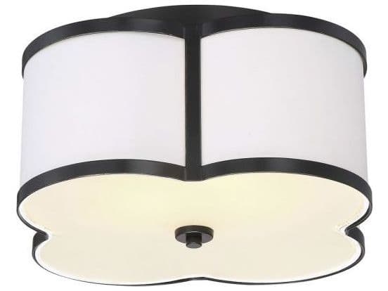 Savoy House Meridian 3-Light Classic Bronze Drum Semi Flush Mount