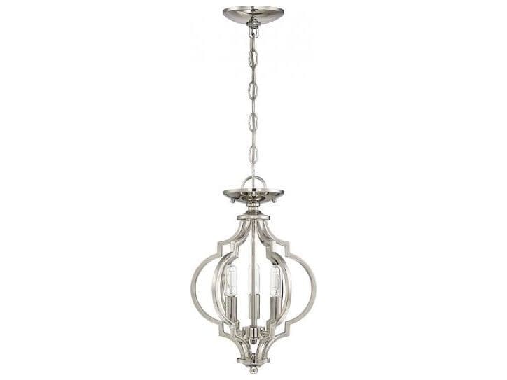 Savoy House Meridian 3-Light Polished Nickel Mini Pendant