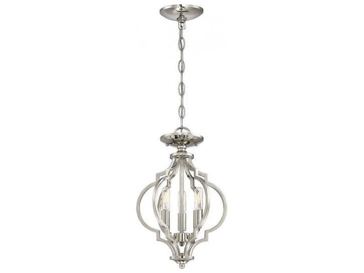 Savoy House Meridian 3-Light Polished Nickel Mini Pendant