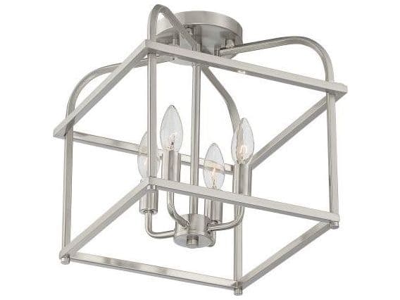 Savoy House Meridian 4-Light Brushed Nickel Semi Flush Mount