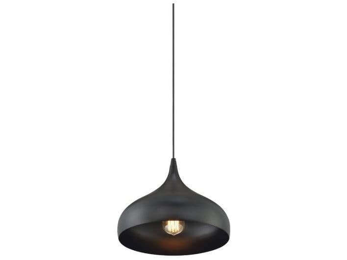 Savoy House Meridian 1-Light Matte Black Bell Mini Pendant