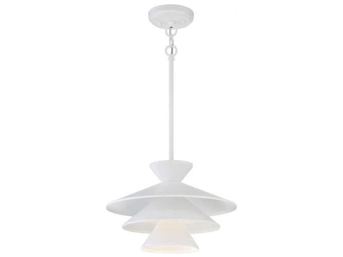 Savoy House Meridian 1-Light White Pendant