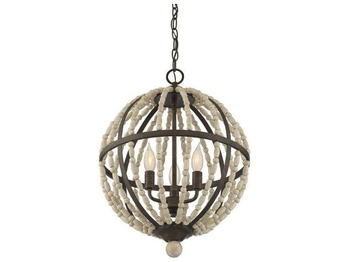 Savoy House Meridian 3-Light Avignon Brown Chandelier