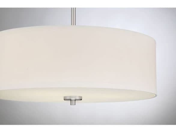 Savoy House Meridian 3-Light Brushed Nickel Drum Geometric Pendant