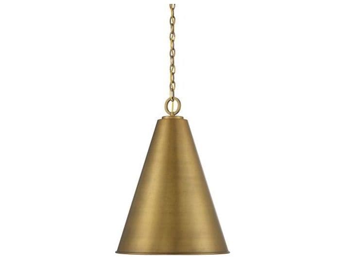 Savoy House Meridian 1-Light Natural Brass Pendant