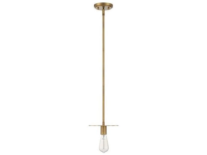 Savoy House Meridian 1-Light Natural Brass Mini Pendant