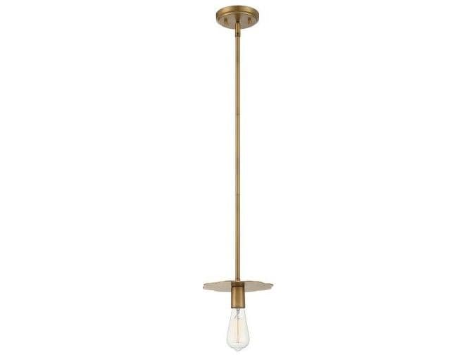 Savoy House Meridian 1-Light Natural Brass Mini Pendant