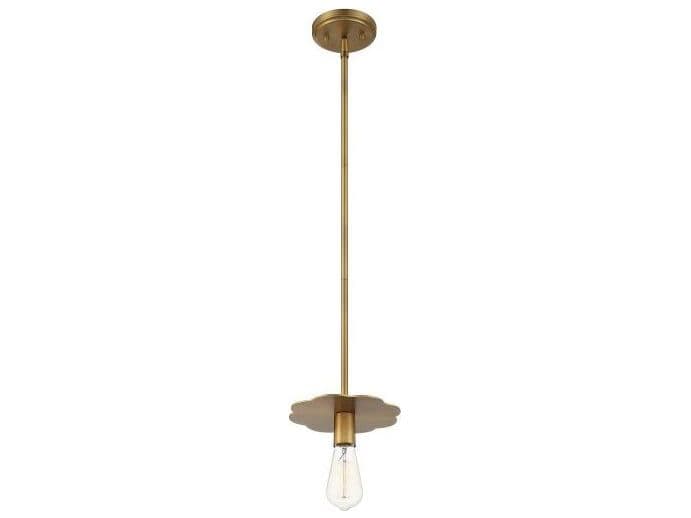Savoy House Meridian 1-Light Natural Brass Mini Pendant