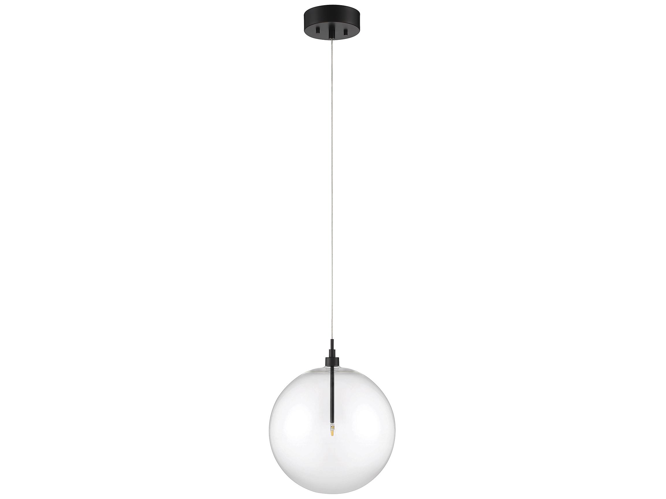 Savoy House Meridian 1-Light Oil Rubbed Bronze Glass LED Globe Pendant