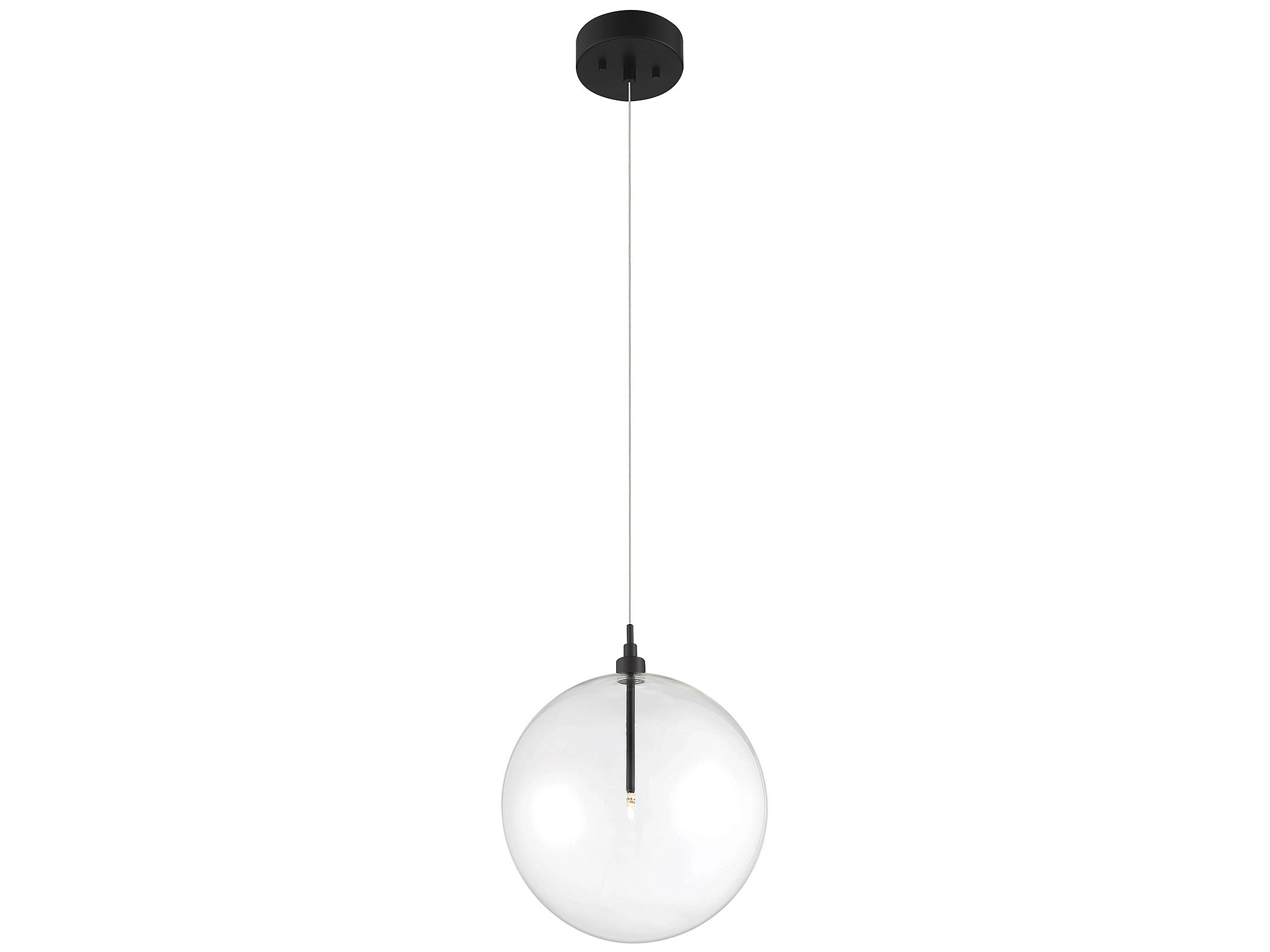 Savoy House Meridian 1-Light Oil Rubbed Bronze Glass LED Globe Pendant