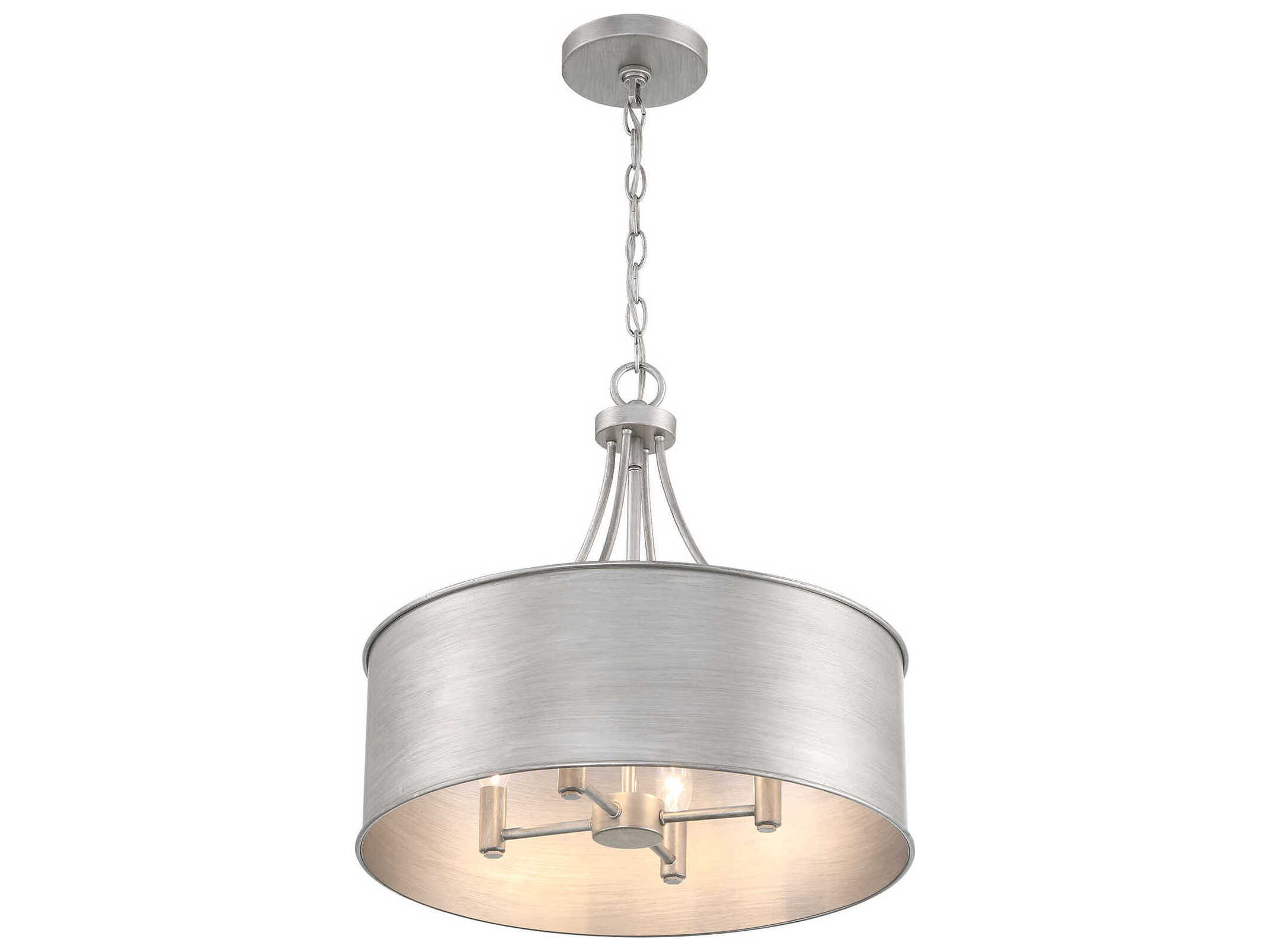 Savoy House Meridian 4-Light Antique Silver Pendant