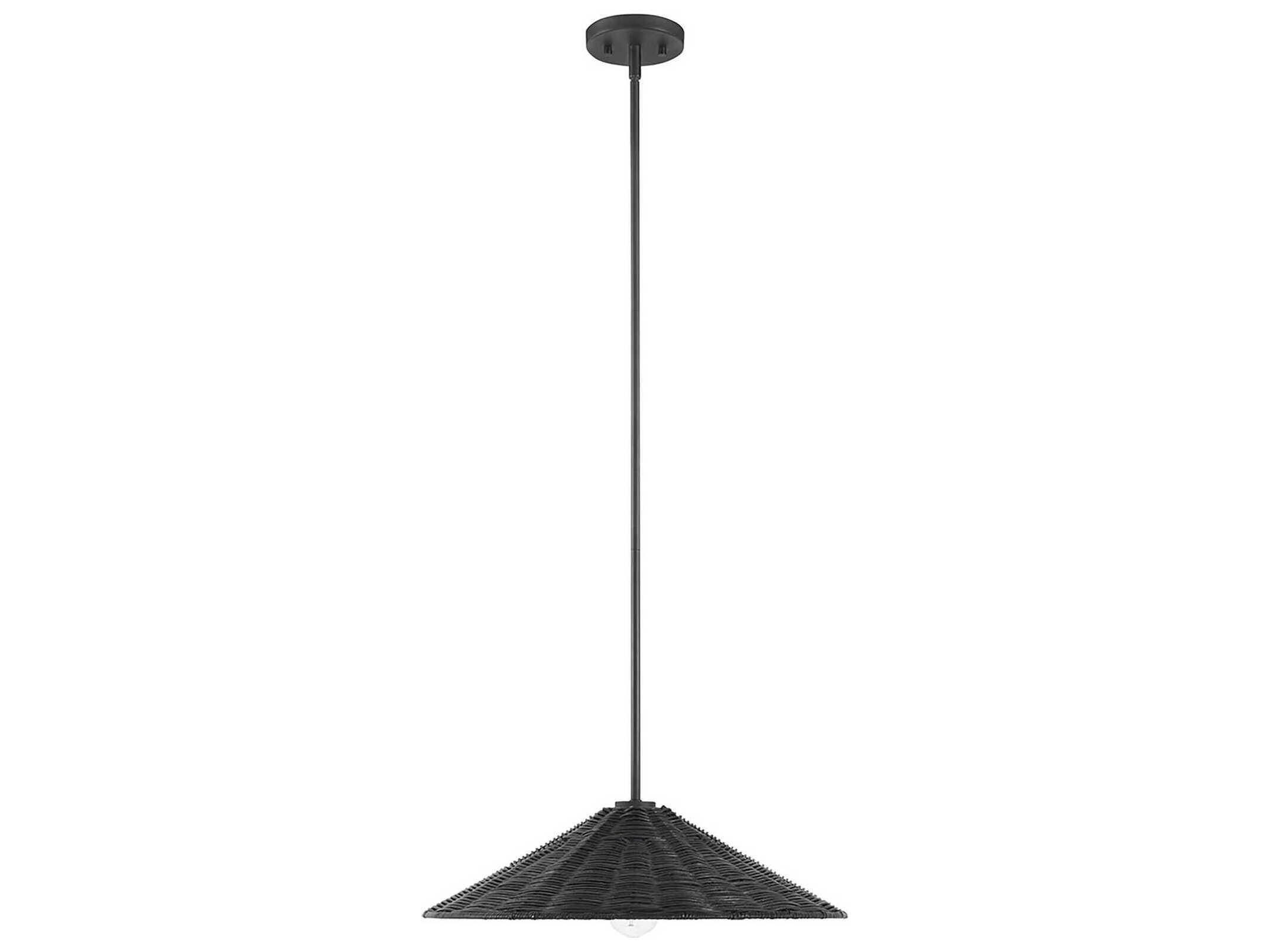Savoy House Meridian 1-Light Matte Black Pendant