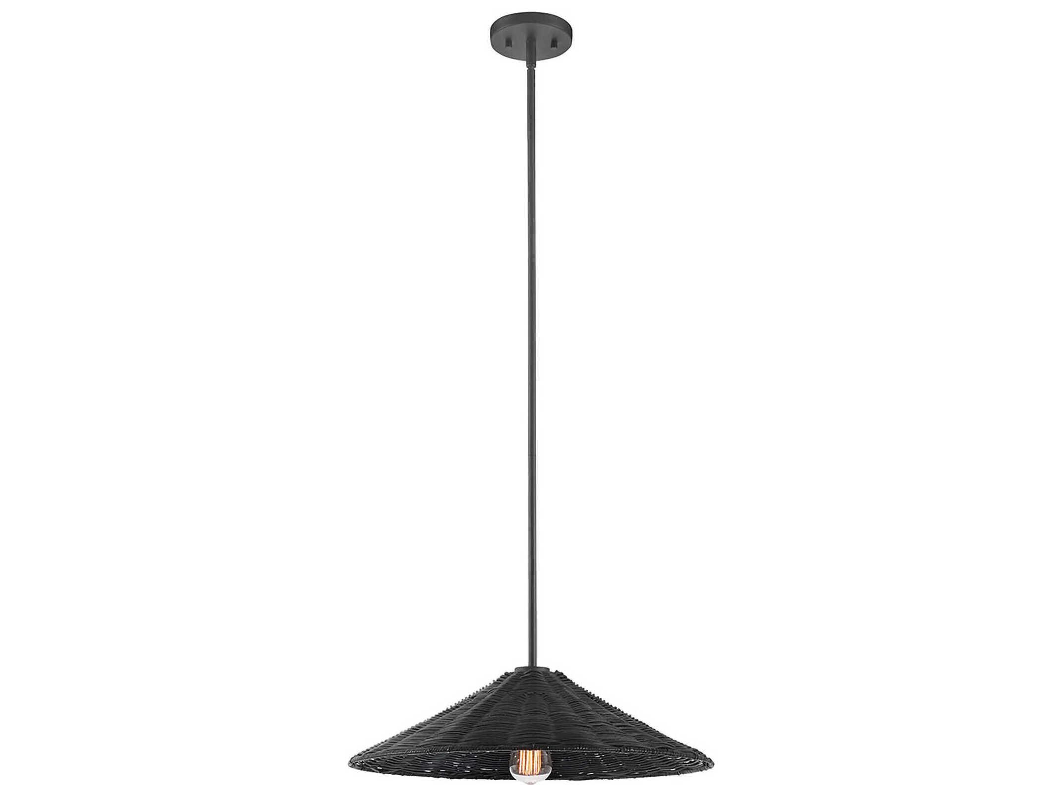 Savoy House Meridian 1-Light Matte Black Pendant