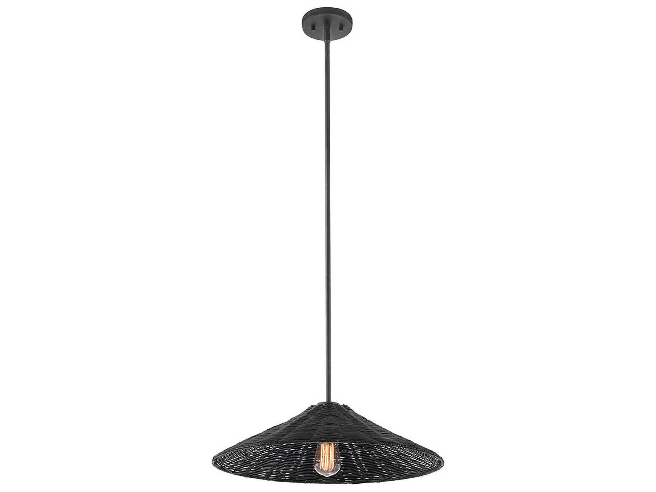 Savoy House Meridian 1-Light Matte Black Pendant