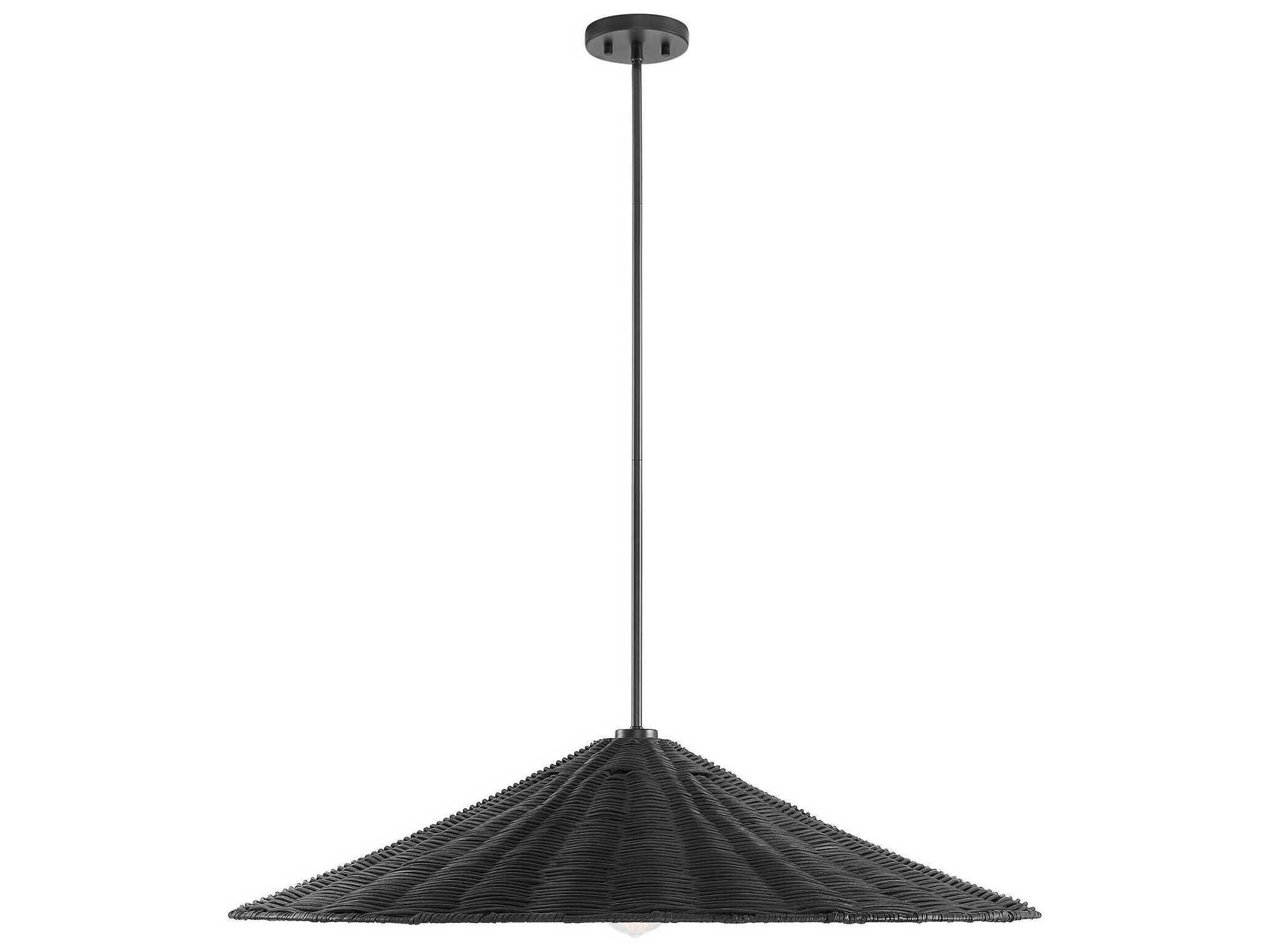 Savoy House Meridian 1-Light Matte Black Pendant