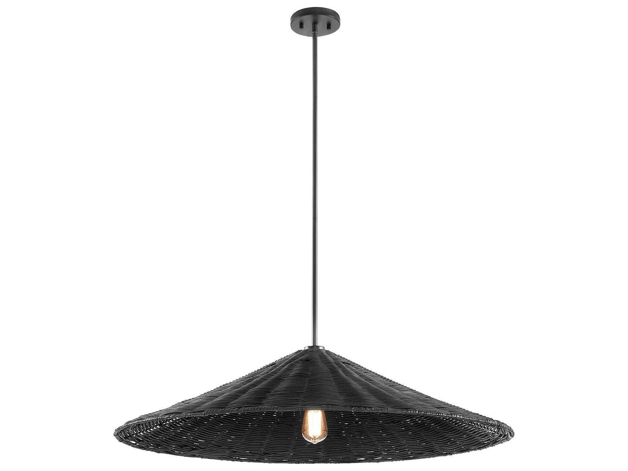 Savoy House Meridian 1-Light Matte Black Pendant