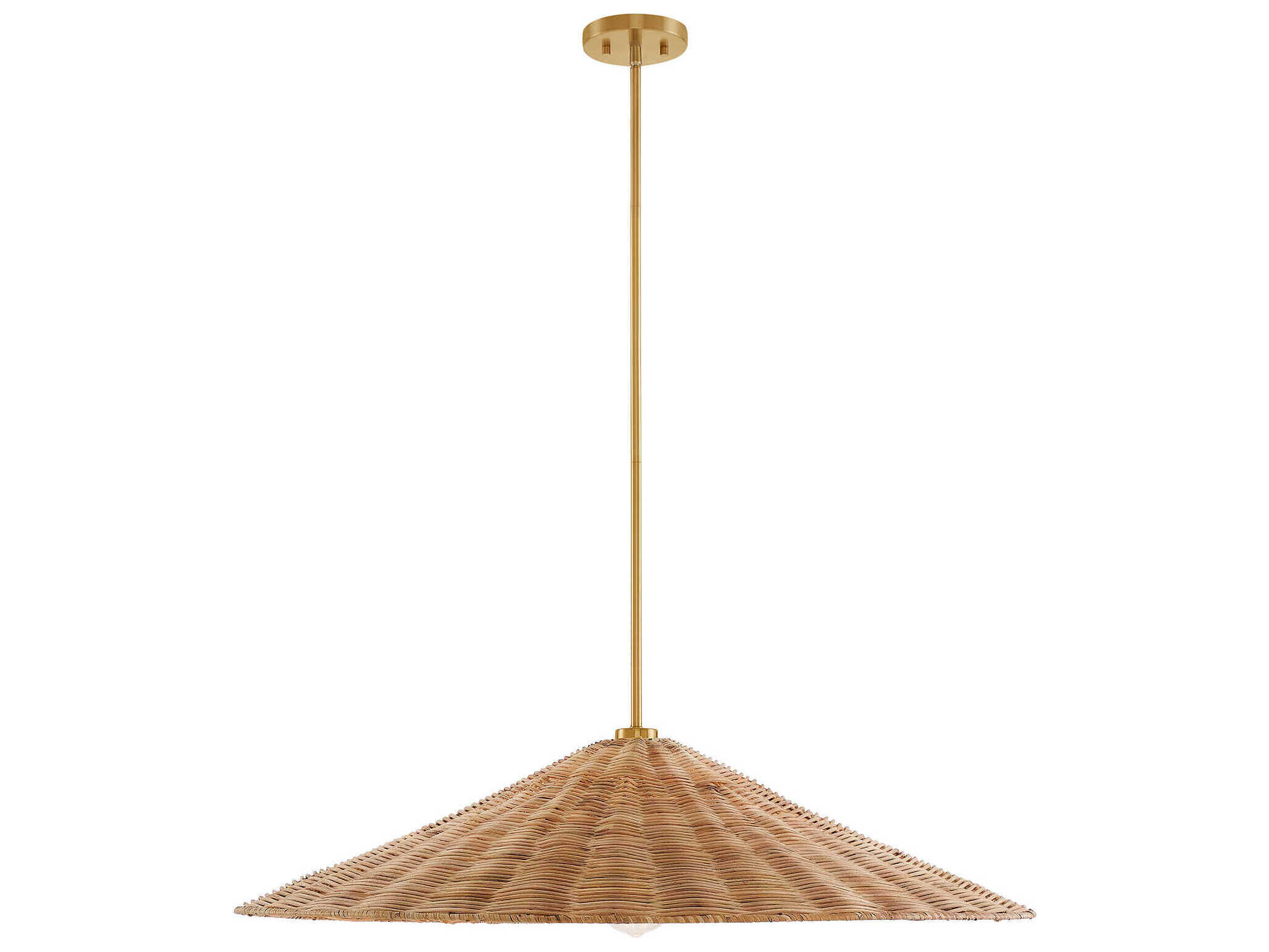 Savoy House Meridian 1-Light Natural Brass Pendant