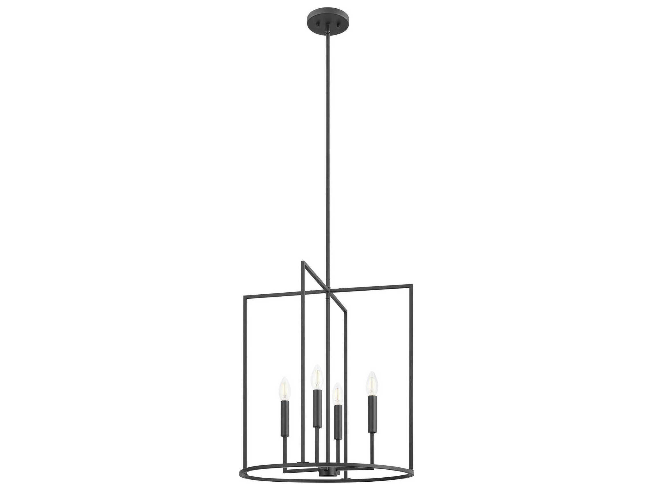 Savoy House Meridian 4-Light Matte Black Pendant