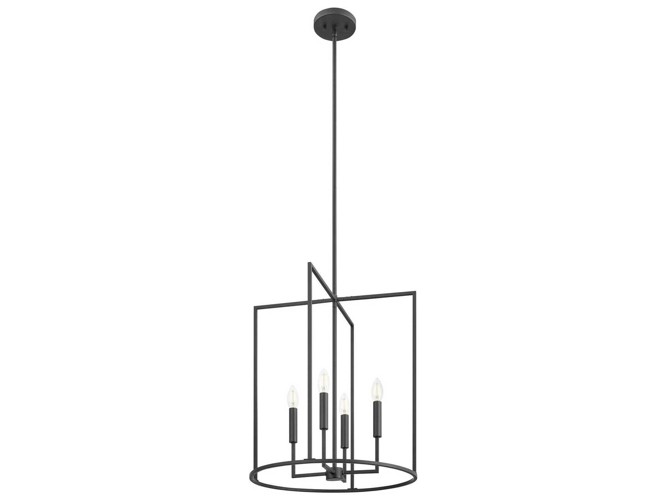 Savoy House Meridian 4-Light Matte Black Pendant