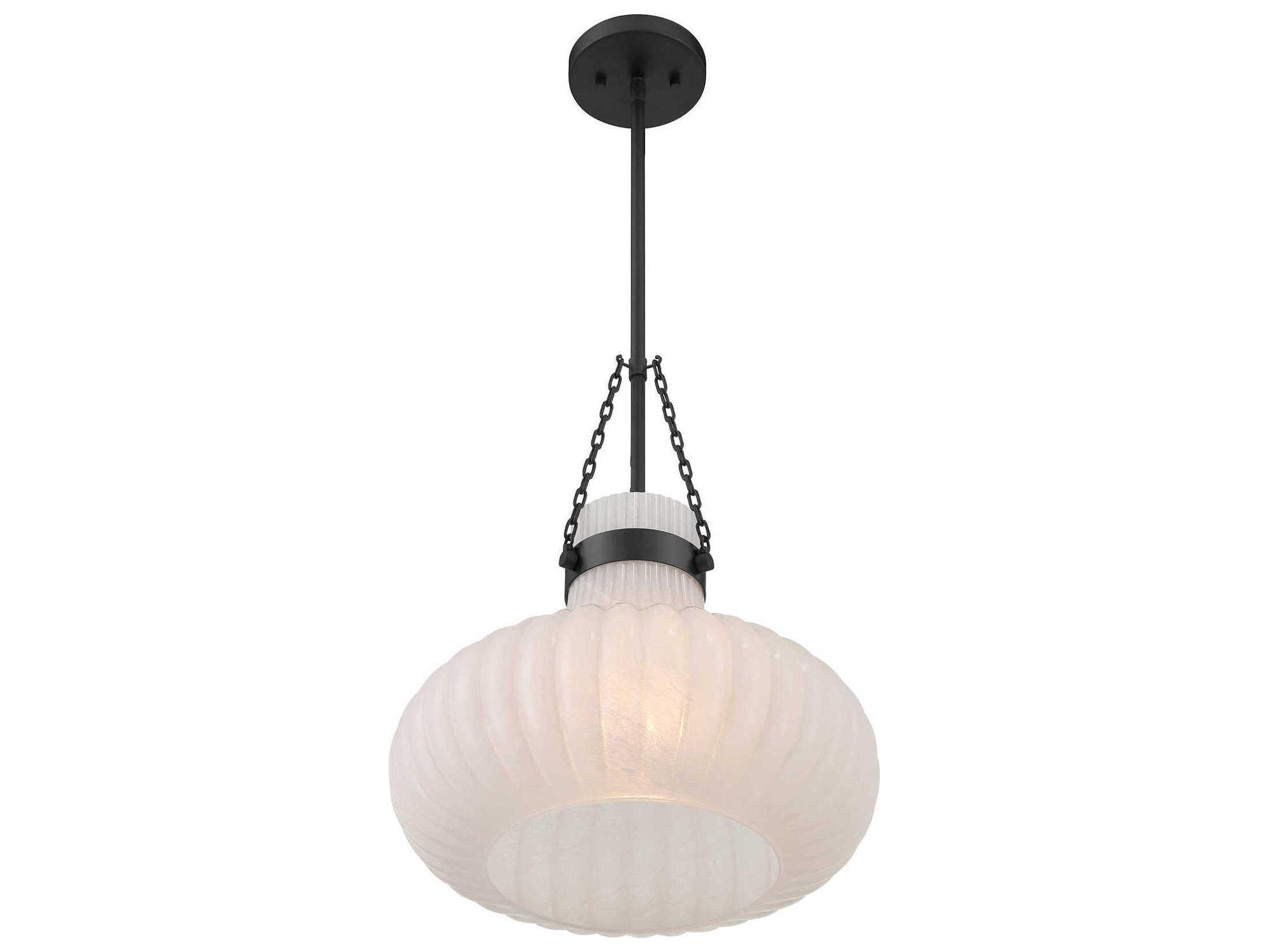 Savoy House Meridian 1-Light Matte Black Pendant