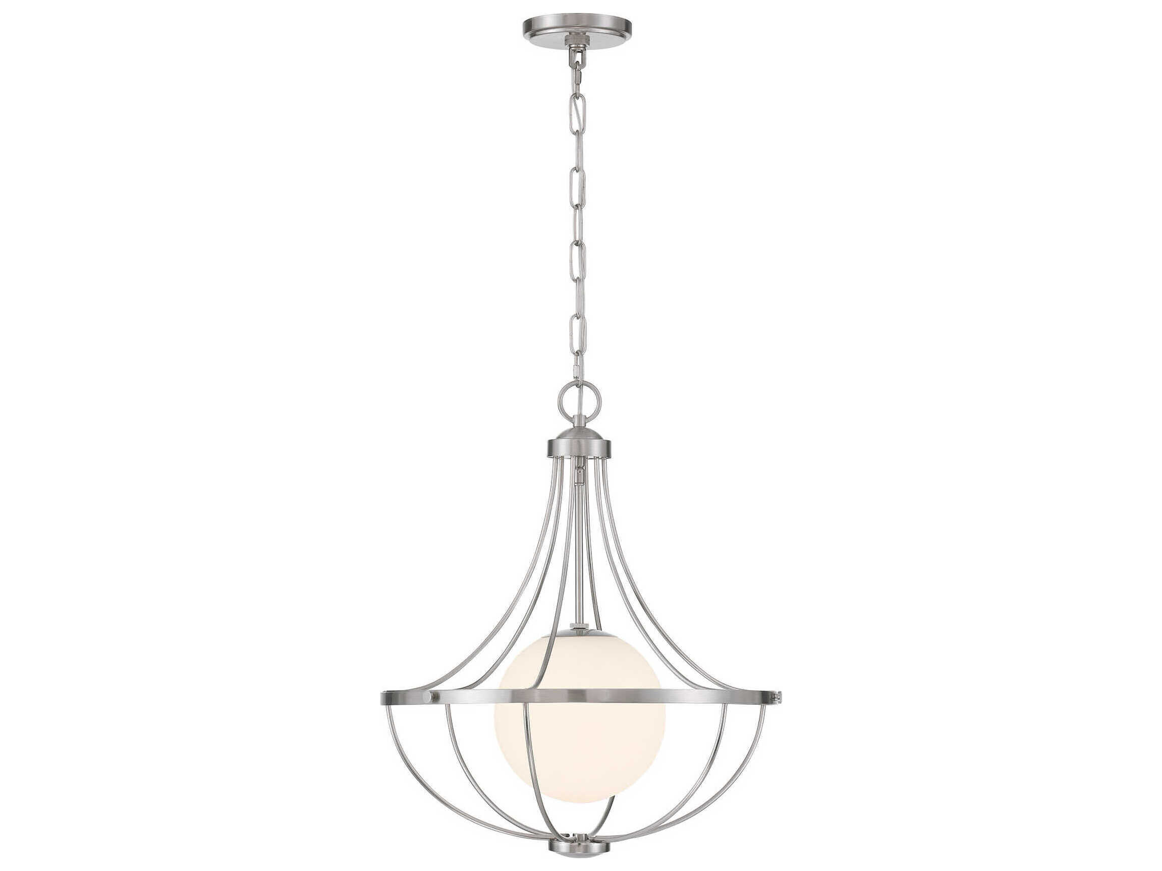 Savoy House Meridian 1-Light Brushed Nickel Pendant