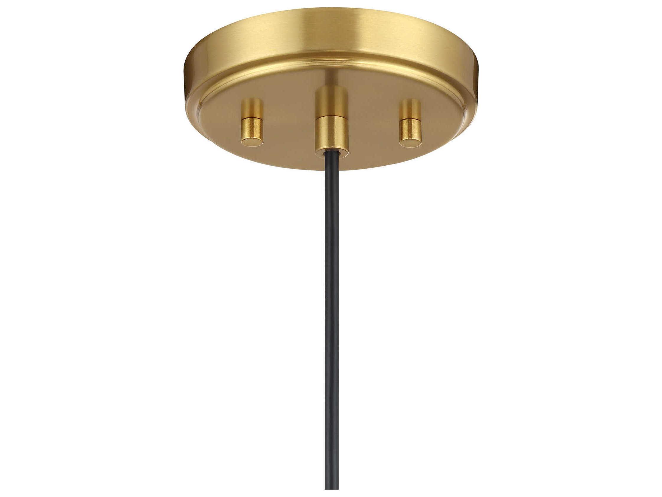 Savoy House Meridian 1-Light Natural Brass Mini Pendant