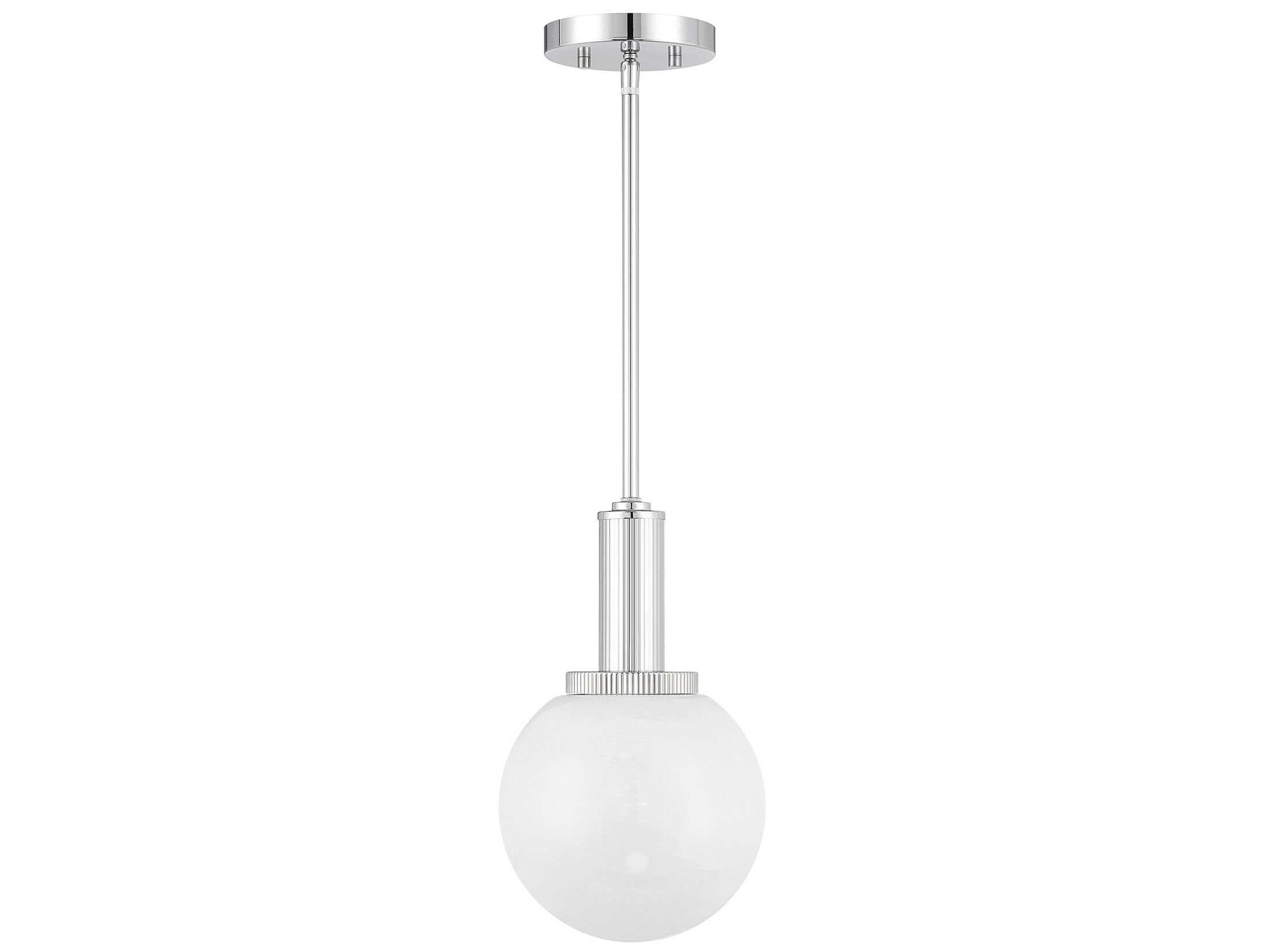 Savoy House Meridian 1-Light Chrome Globe Mini Pendant