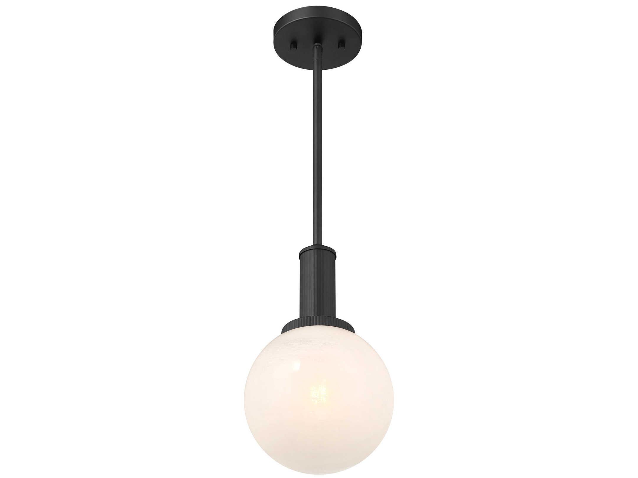 Savoy House Meridian 1-Light Matte Black Globe Mini Pendant