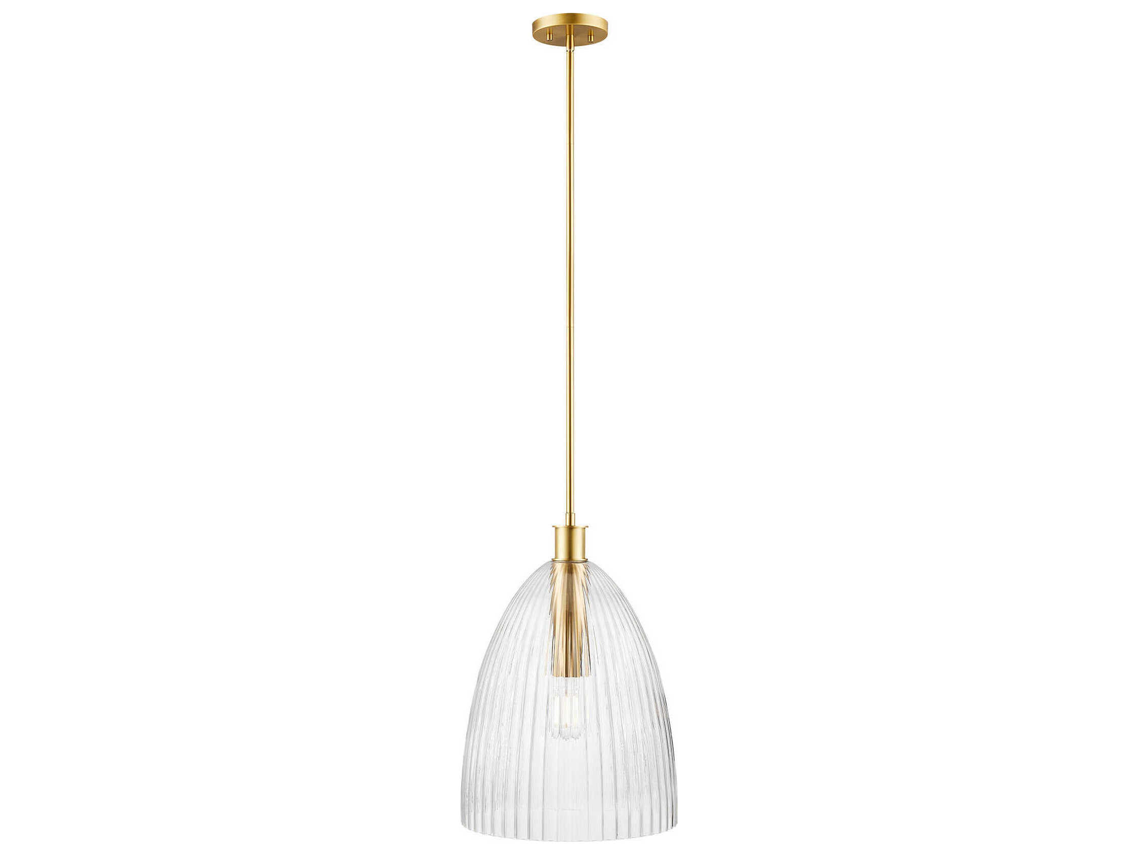 Savoy House Meridian 1-Light Natural Brass Pendant