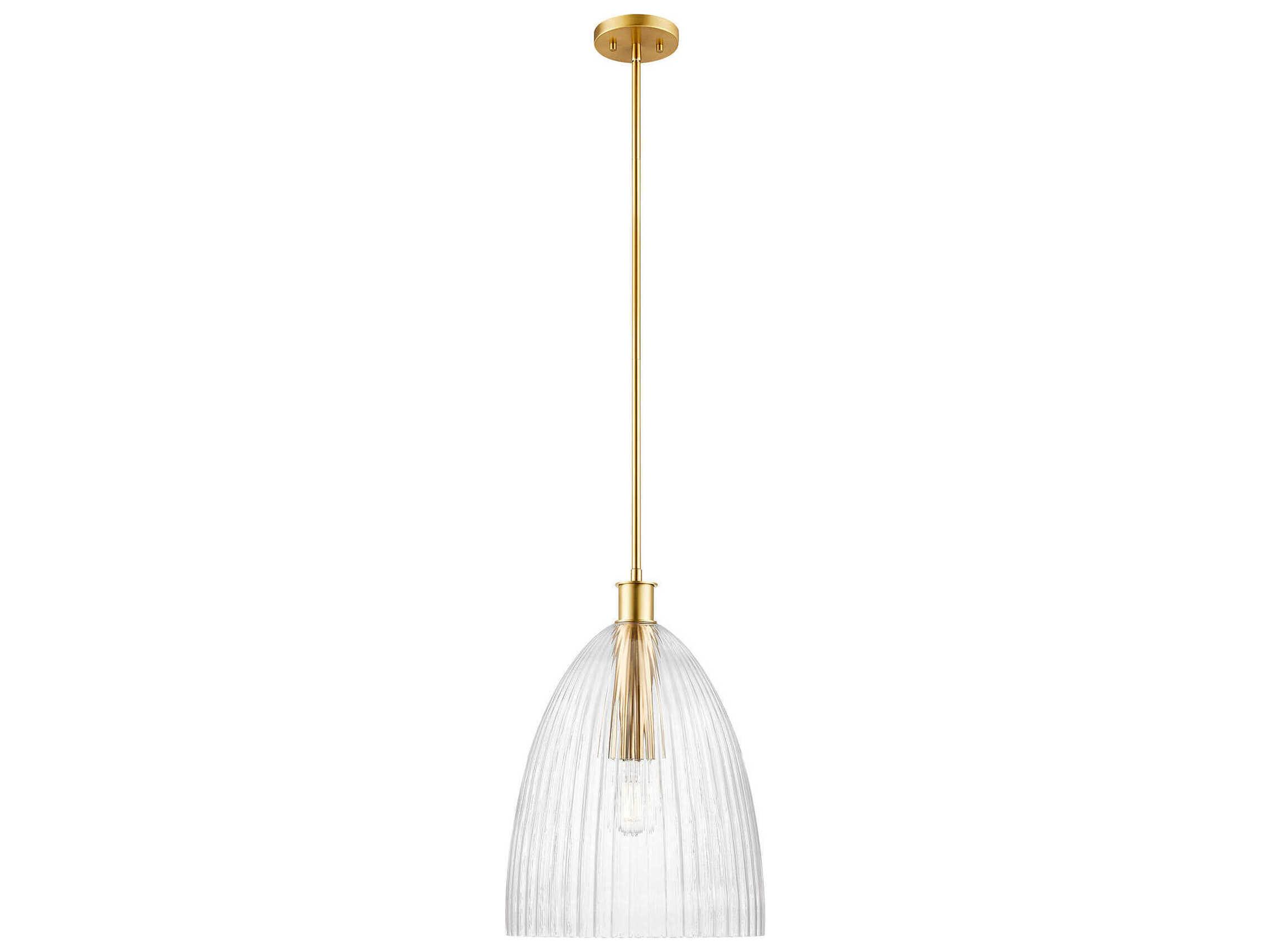 Savoy House Meridian 1-Light Natural Brass Pendant