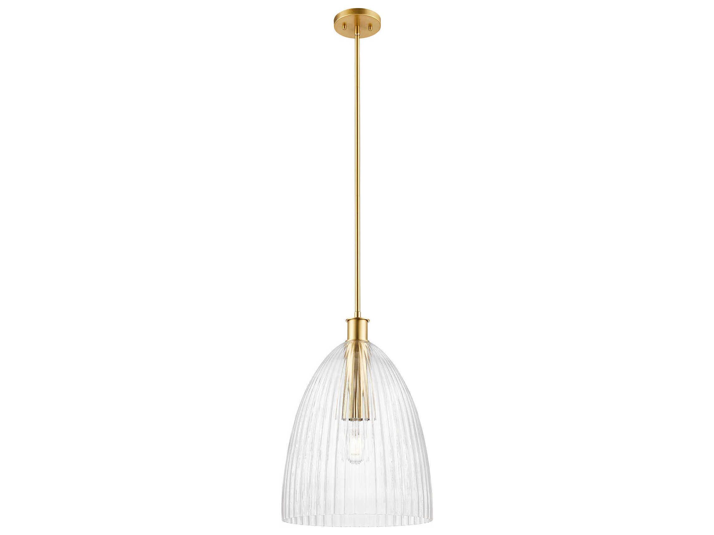 Savoy House Meridian 1-Light Natural Brass Pendant