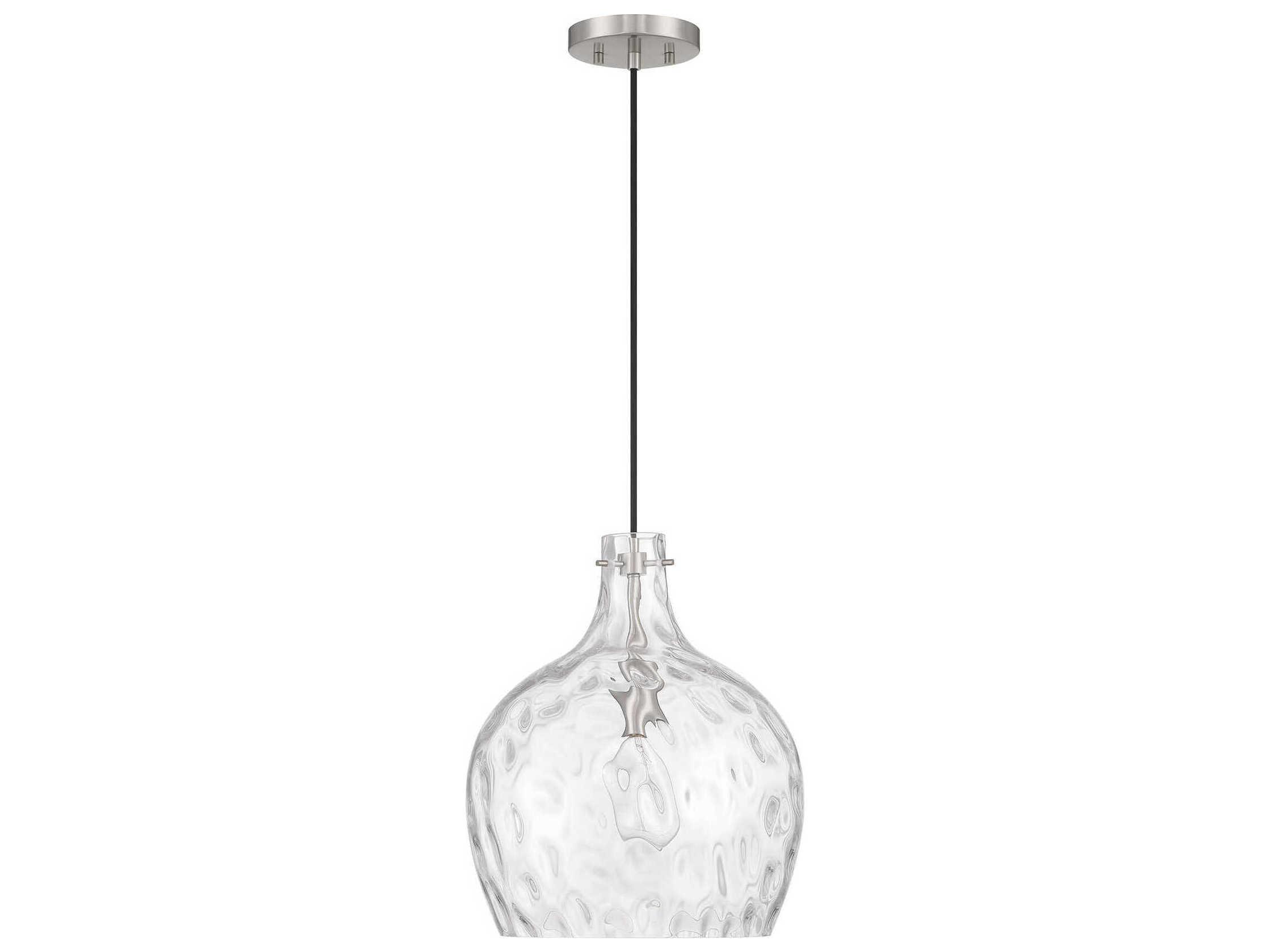 Savoy House Meridian 1-Light Brushed Nickel Pendant