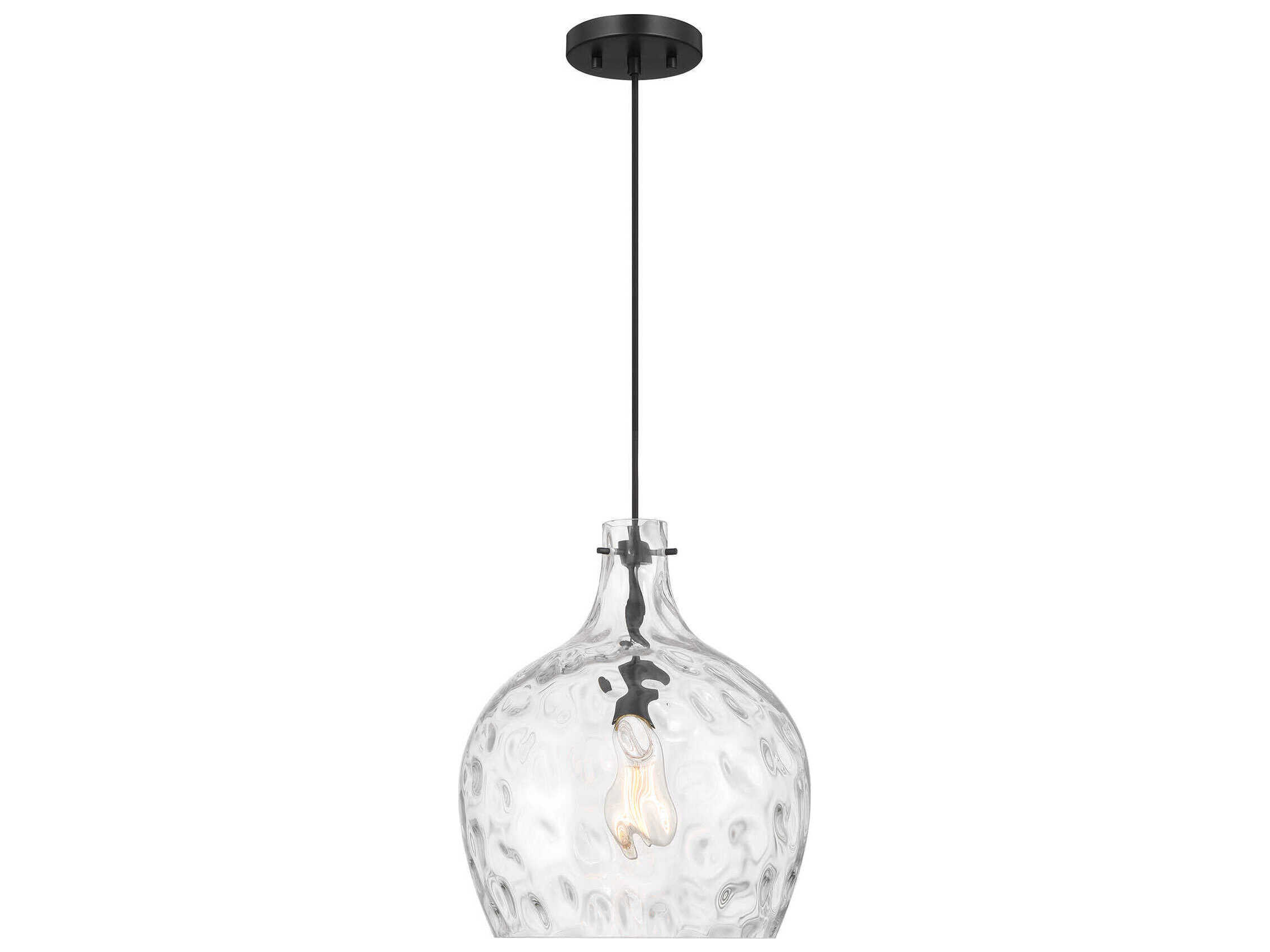 Savoy House Meridian 1-Light Matte Black Pendant