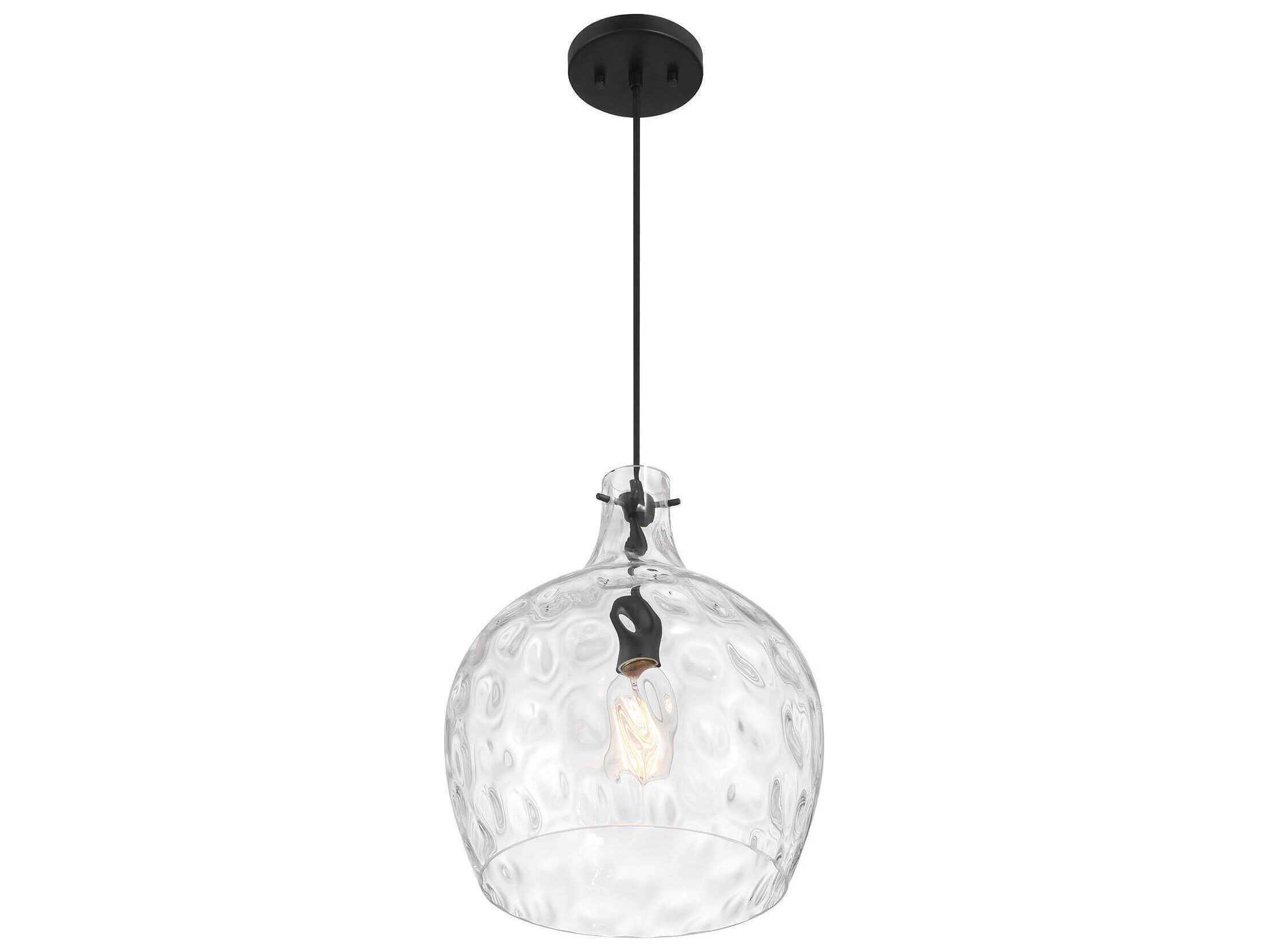 Savoy House Meridian 1-Light Matte Black Pendant