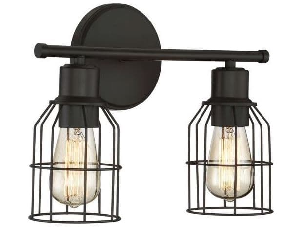 Savoy House Meridian 2-Light Oil Rubbed Bronze Vanity Light