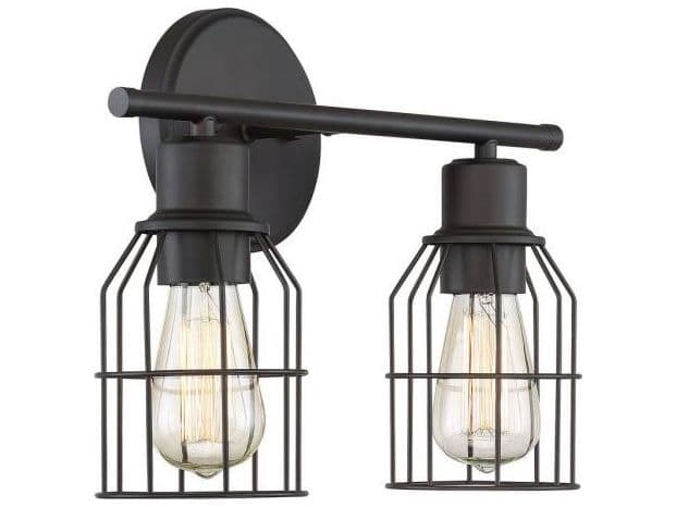 Savoy House Meridian 2-Light Oil Rubbed Bronze Vanity Light