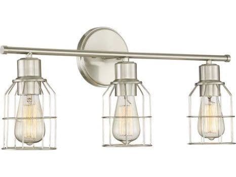 Savoy House Meridian 3-Light Brushed Nickel Vanity Light