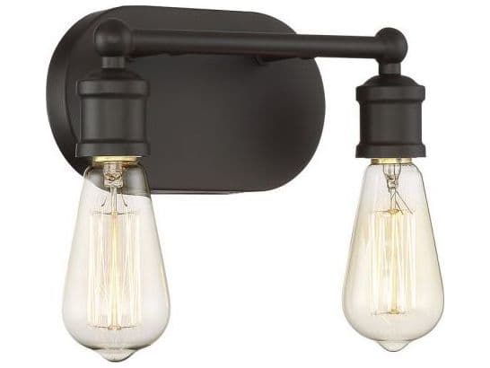 Savoy House Meridian 2-Light Oil Rubbed Bronze Vanity Light